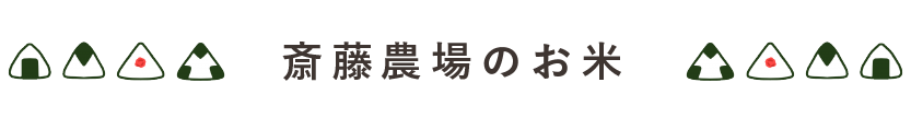 斎藤農場のお米